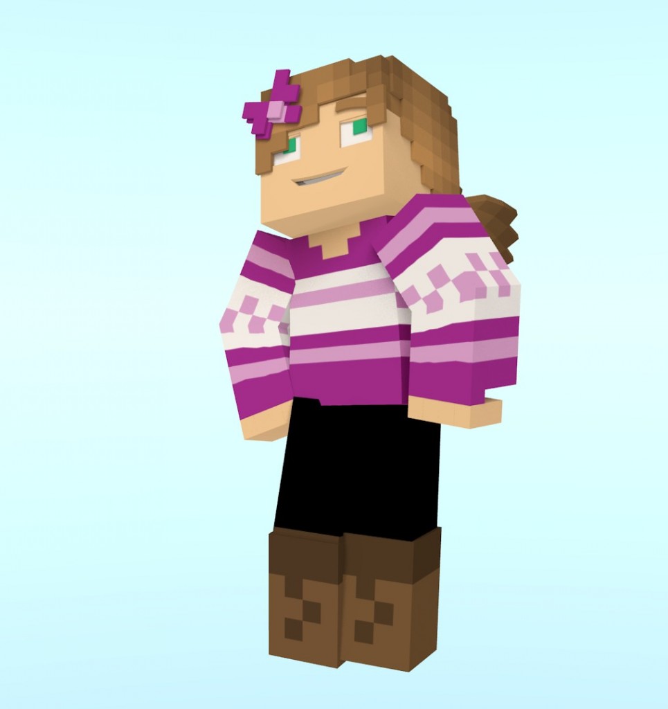 Girl Minecraft Rig  preview image 1